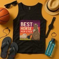 Best Horse Mom Ever Tank Top thumb 4