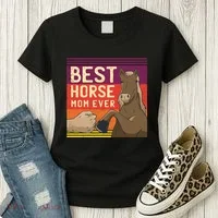 Best Horse Mom Ever Women's T-Shirt thumb 3