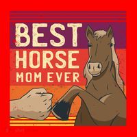 Best Horse Mom Ever Santa Hat thumb 1