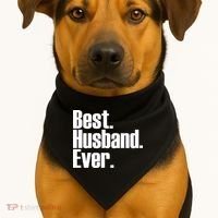 Best Husband Ever USA-Made Doggie Bandana thumb 1