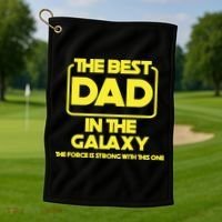 Best In The Galaxy The Force Is Strong With This One Golf Towel thumb 1