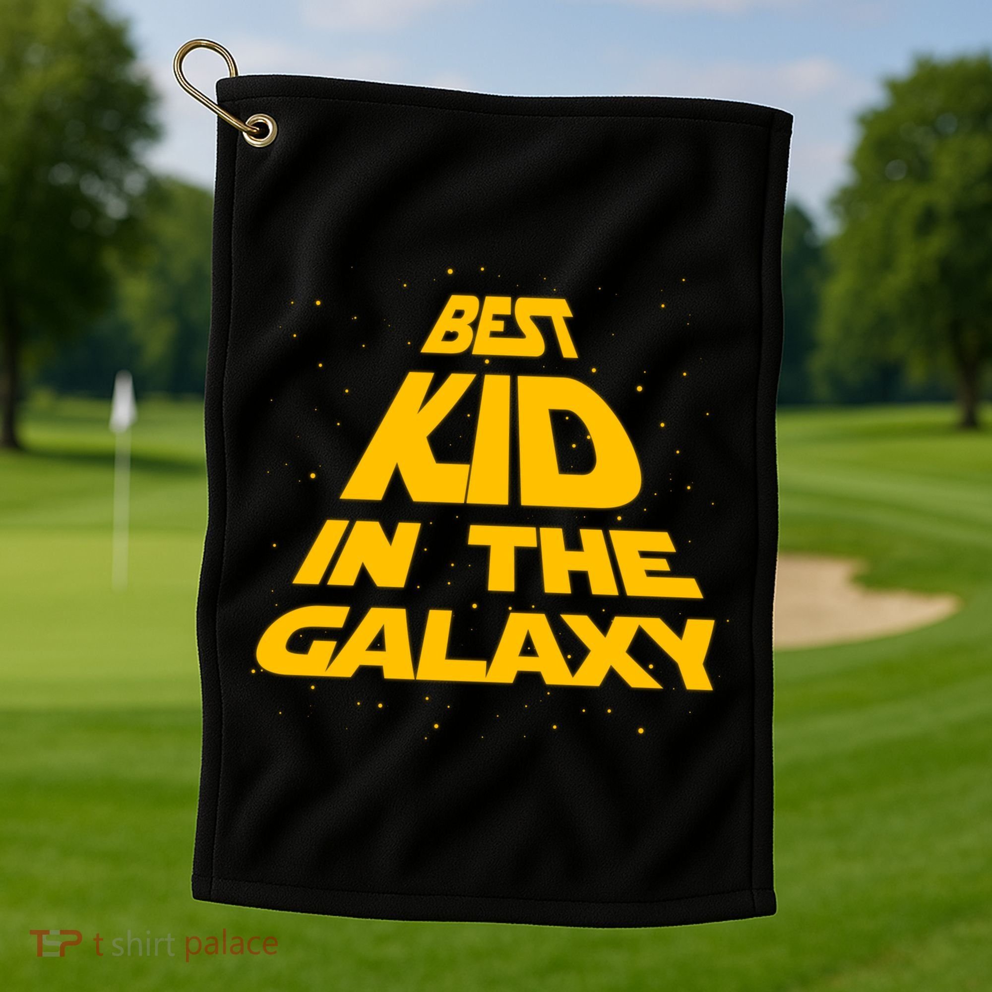 Best Kid In The Galaxy Golf Towel