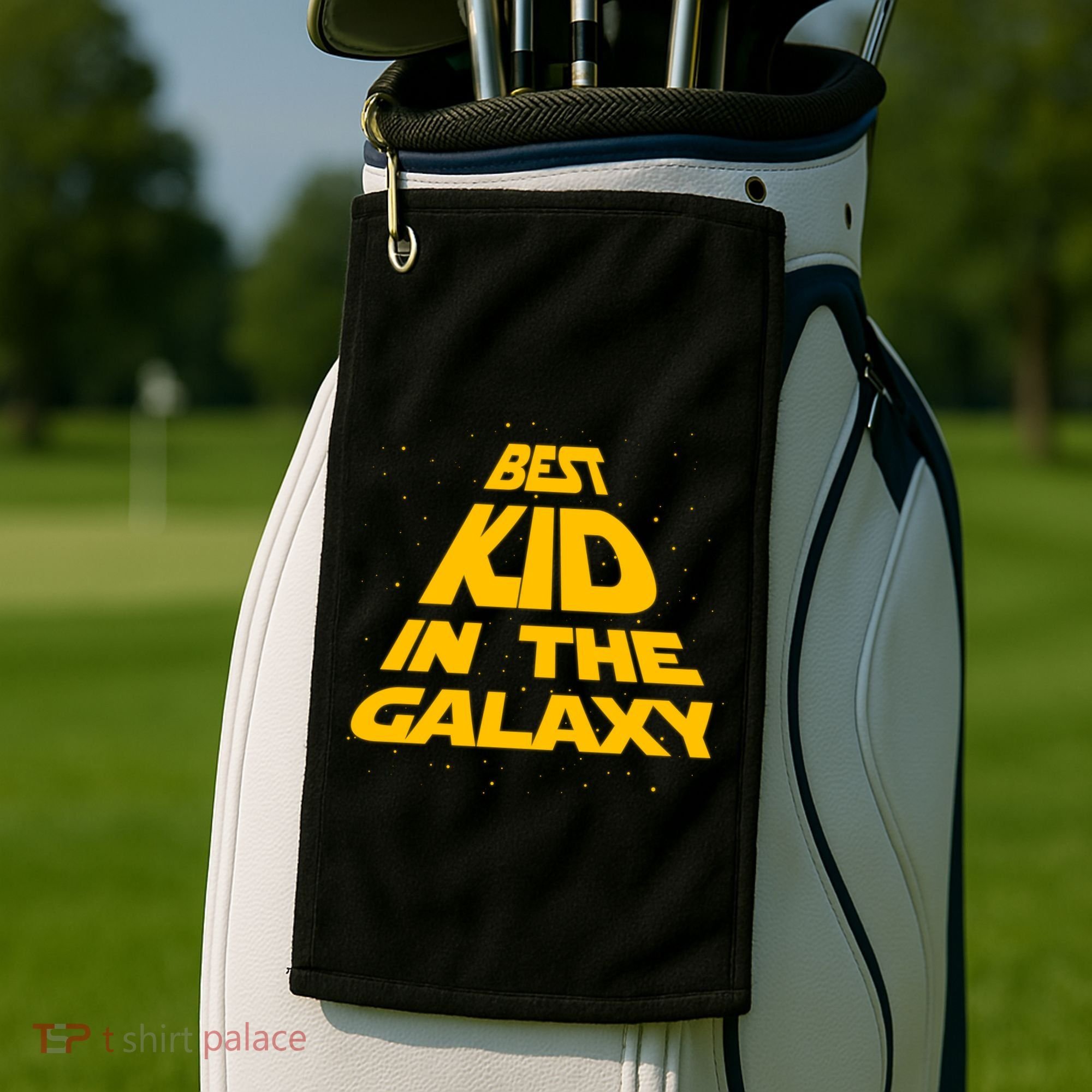 Best Kid In The Galaxy Golf Towel