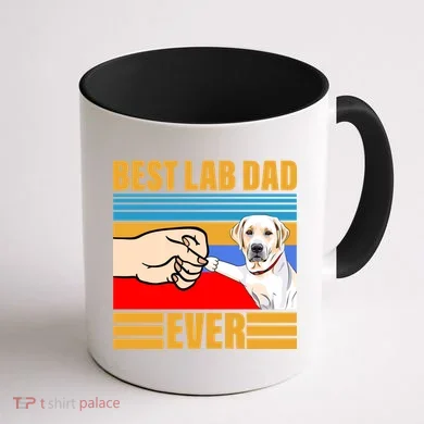 Best Lab Dad Ever Coffee Mug back