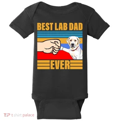 Best Lab Dad Ever Baby Bodysuit