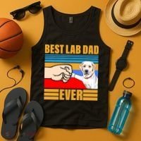 Best Lab Dad Ever Tank Top thumb 4