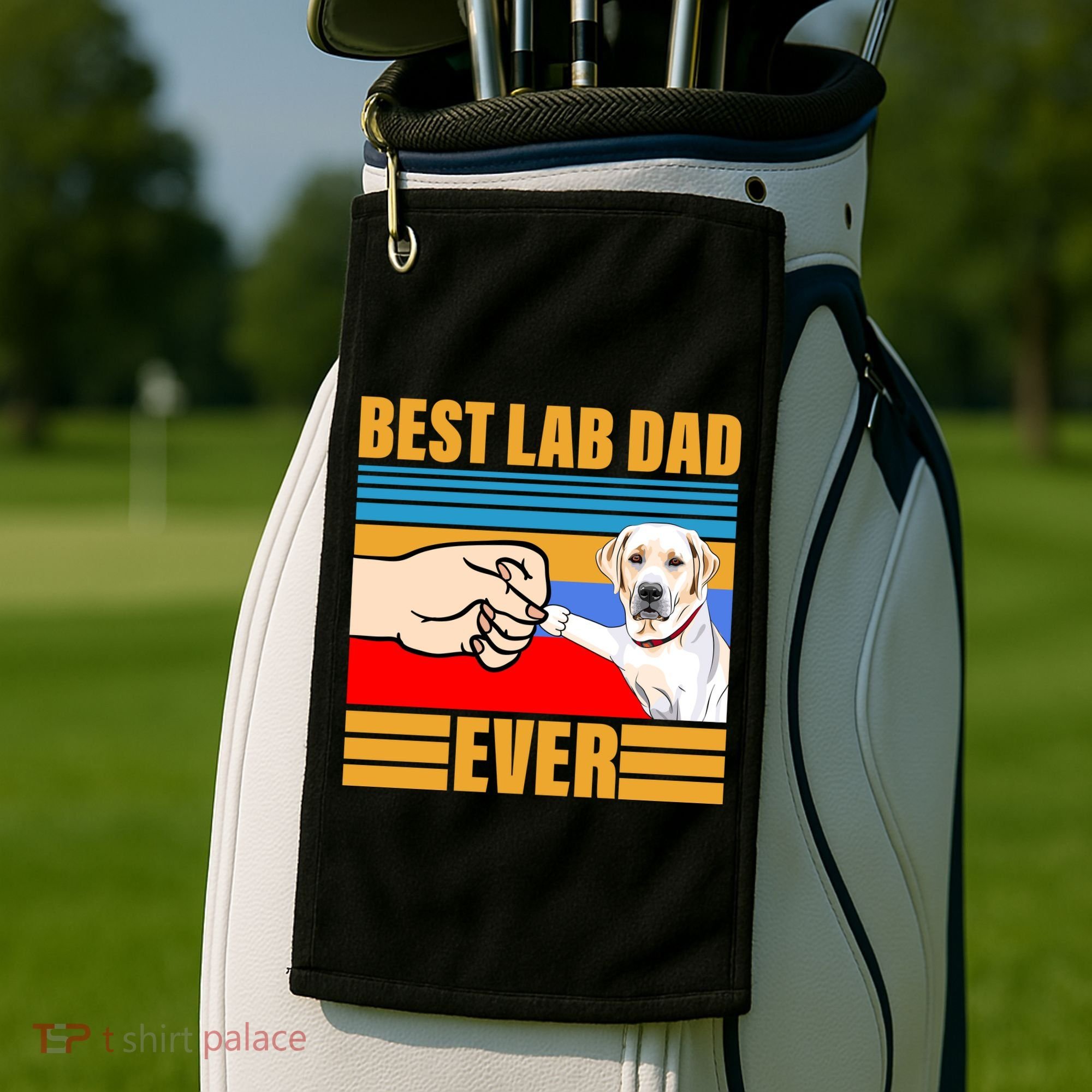 Best Lab Dad Ever Golf Towel