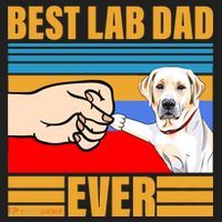 Best Lab Dad Ever Golf Towel thumb 3