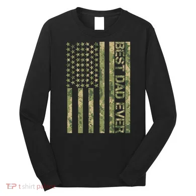 Best Military Dad Ever Long Sleeve Shirt