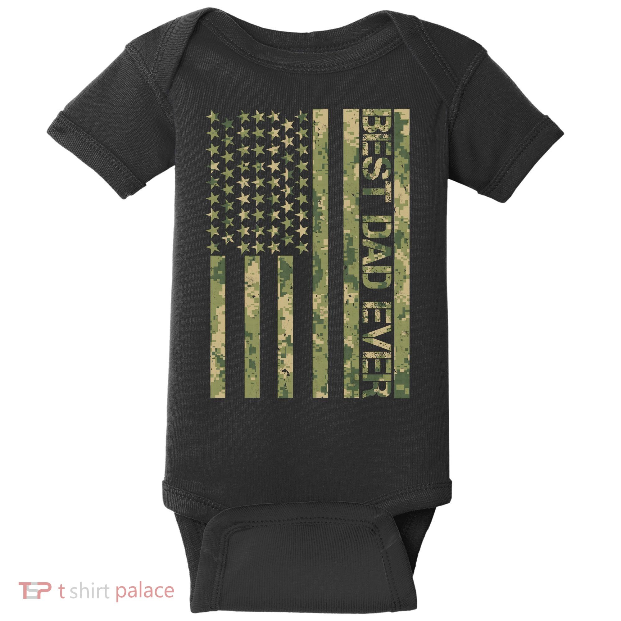 Best Military Dad Ever Baby Bodysuit
