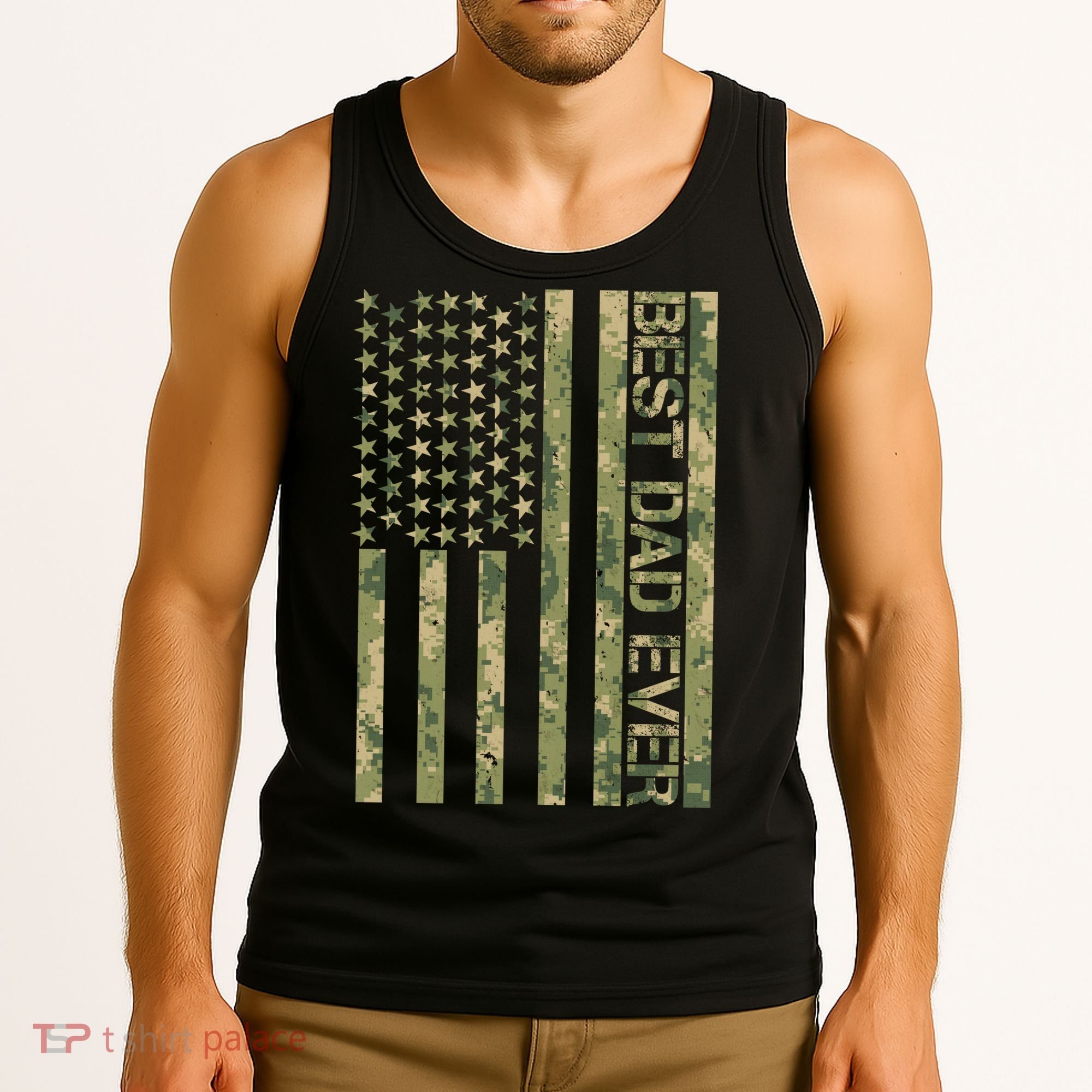Best Military Dad Ever Tank Top