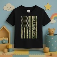 Best Military Dad Ever Toddler T-Shirt thumb 3