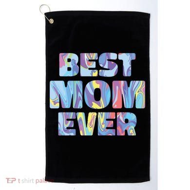 Best Mom Ever Colorful Golf Towel