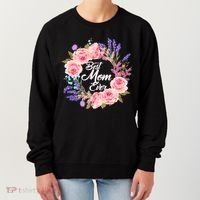 Best Mom Ever Flower Wreath Women's Sweatshirt thumb 0