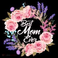 Best Mom Ever Flower Wreath Bucket Hat thumb 4