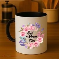 Best Mom Ever Flower Wreath Coffee Mug thumb 4