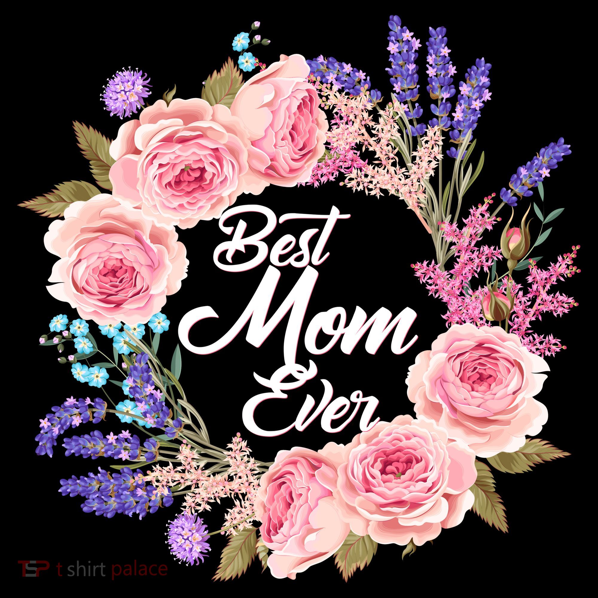 Best Mom Ever Flower Wreath Women's Hoodie