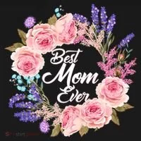 Best Mom Ever Flower Wreath Toddler Hoodie thumb 2