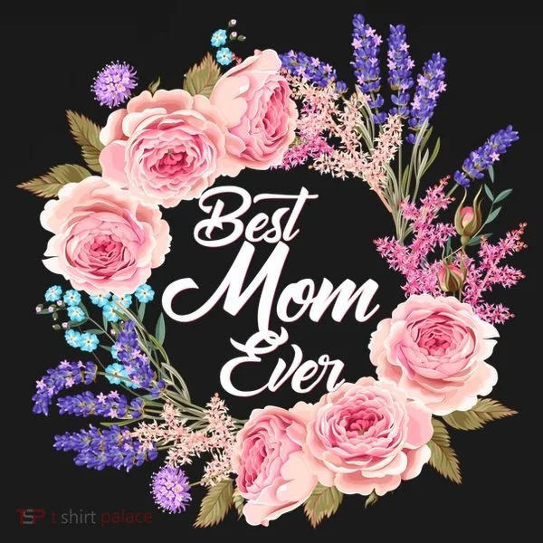 Best Mom Ever Flower Wreath Toddler Hoodie