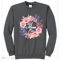 Best Mom Ever Flower Wreath Sweatshirt thumb 0