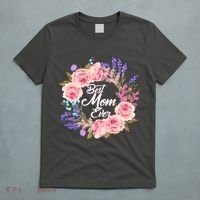 Best Mom Ever Flower Wreath T-Shirt thumb 5