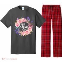 Best Mom Ever Flower Wreath Pajama Set thumb 0