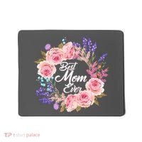 Best Mom Ever Flower Wreath Mousepad thumb 0