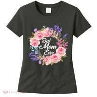 Best Mom Ever Flower Wreath Women's T-Shirt thumb 0