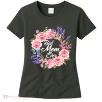 Best Mom Ever Flower Wreath Women's T-Shirt thumb 0