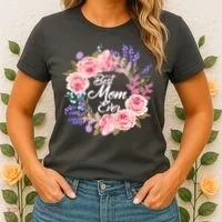 Best Mom Ever Flower Wreath Women's T-Shirt thumb 2