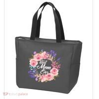 Best Mom Ever Flower Wreath Tote Bag thumb 3