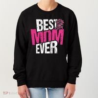 Best Mom Ever Rose Distressed Women's Sweatshirt thumb 0
