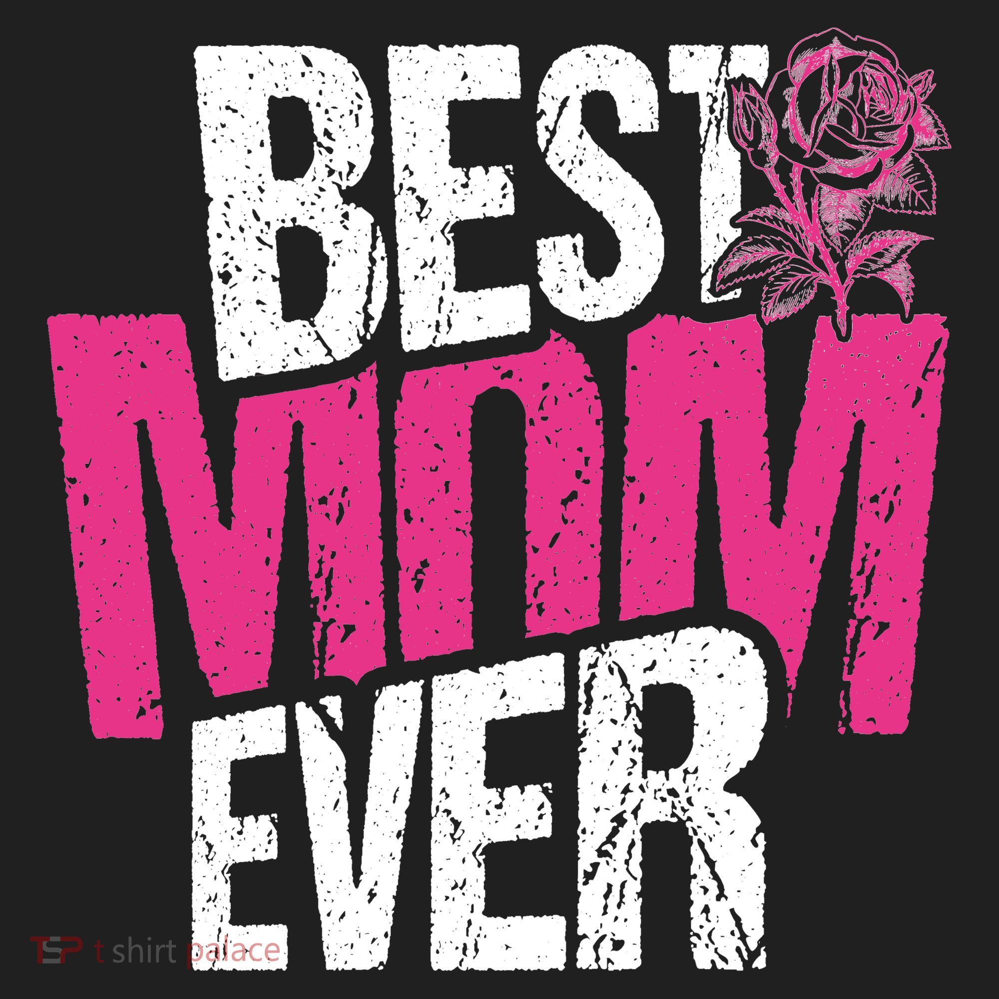 Best Mom Ever Rose Distressed Women's Sweatshirt