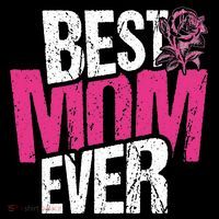 Best Mom Ever Rose Distressed Backpack thumb 2