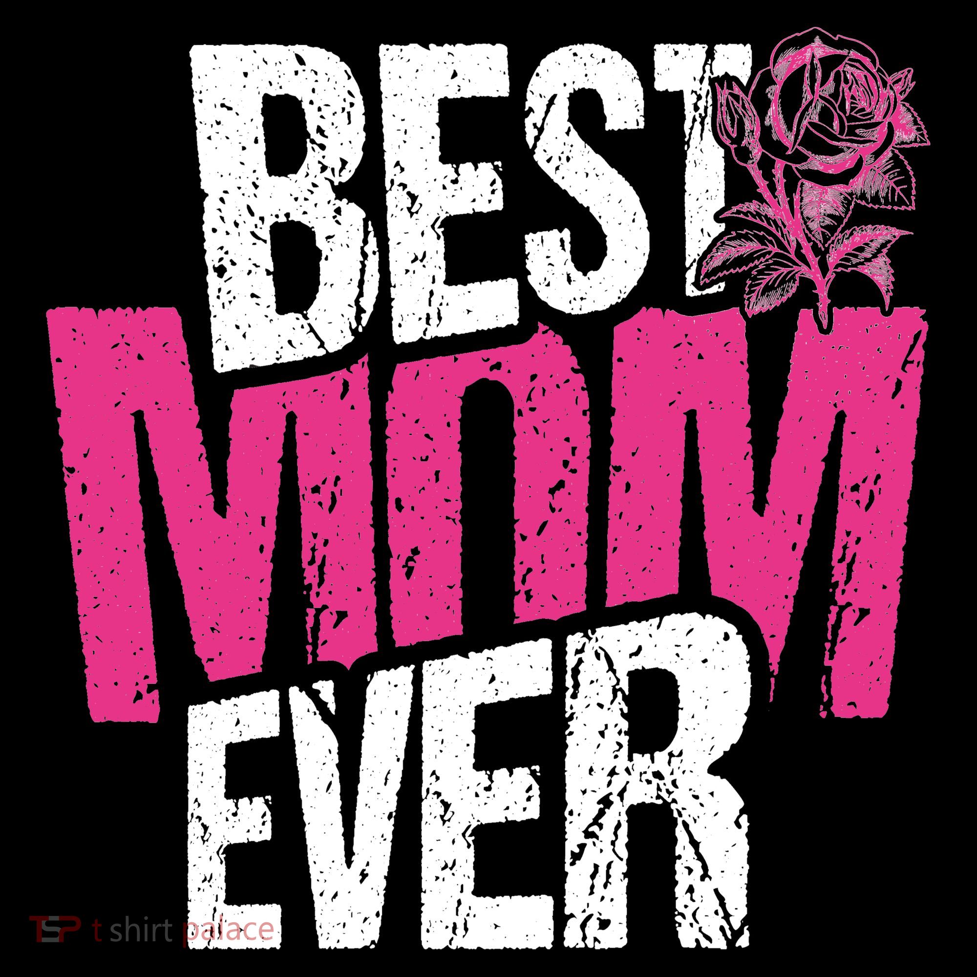 Best Mom Ever Rose Distressed Backpack