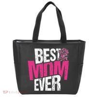 Best Mom Ever Rose Distressed Tote Bag thumb 0