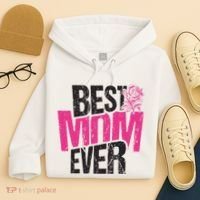 Best Mom Ever Rose Distressed Hoodie thumb 4