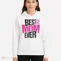 Best Mom Ever Rose Distressed Hoodie thumb 5