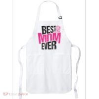 Best Mom Ever Rose Distressed Apron thumb 0