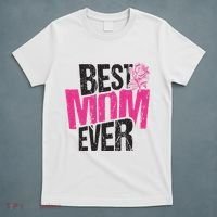 Best Mom Ever Rose Distressed T-Shirt thumb 5