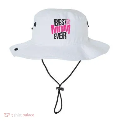 Best Mom Ever Rose Distressed Bucket Hat