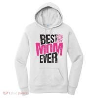 Best Mom Ever Rose Distressed Women's Hoodie thumb 0