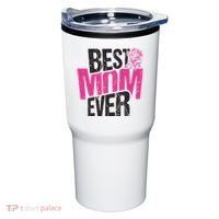 Best Mom Ever Rose Distressed Tumbler thumb 0