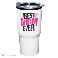 Best Mom Ever Rose Distressed Tumbler thumb 0