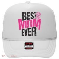 Best Mom Ever Rose Distressed Hat thumb 0