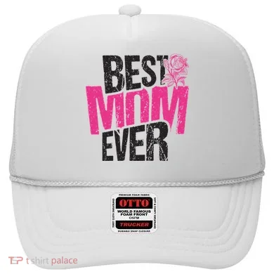 Best Mom Ever Rose Distressed Hat