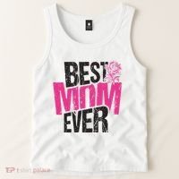 Best Mom Ever Rose Distressed Tank Top thumb 2