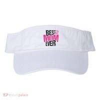 Best Mom Ever Rose Distressed Visor thumb 0