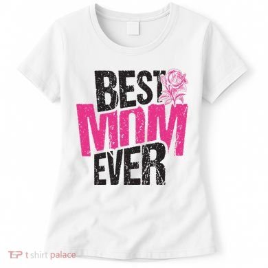 Best Mom Ever Rose Distressed Women's T-Shirt