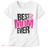 Best Mom Ever Rose Distressed Women's T-Shirt thumb 0